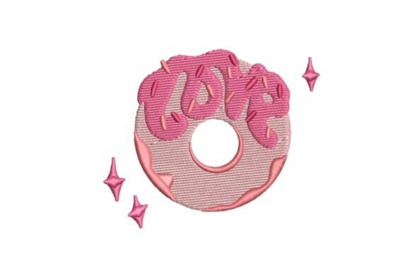 Love Donut Valentine’s Embroidery Design